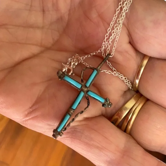 Zuni cross necklace - Picture 4 of 6